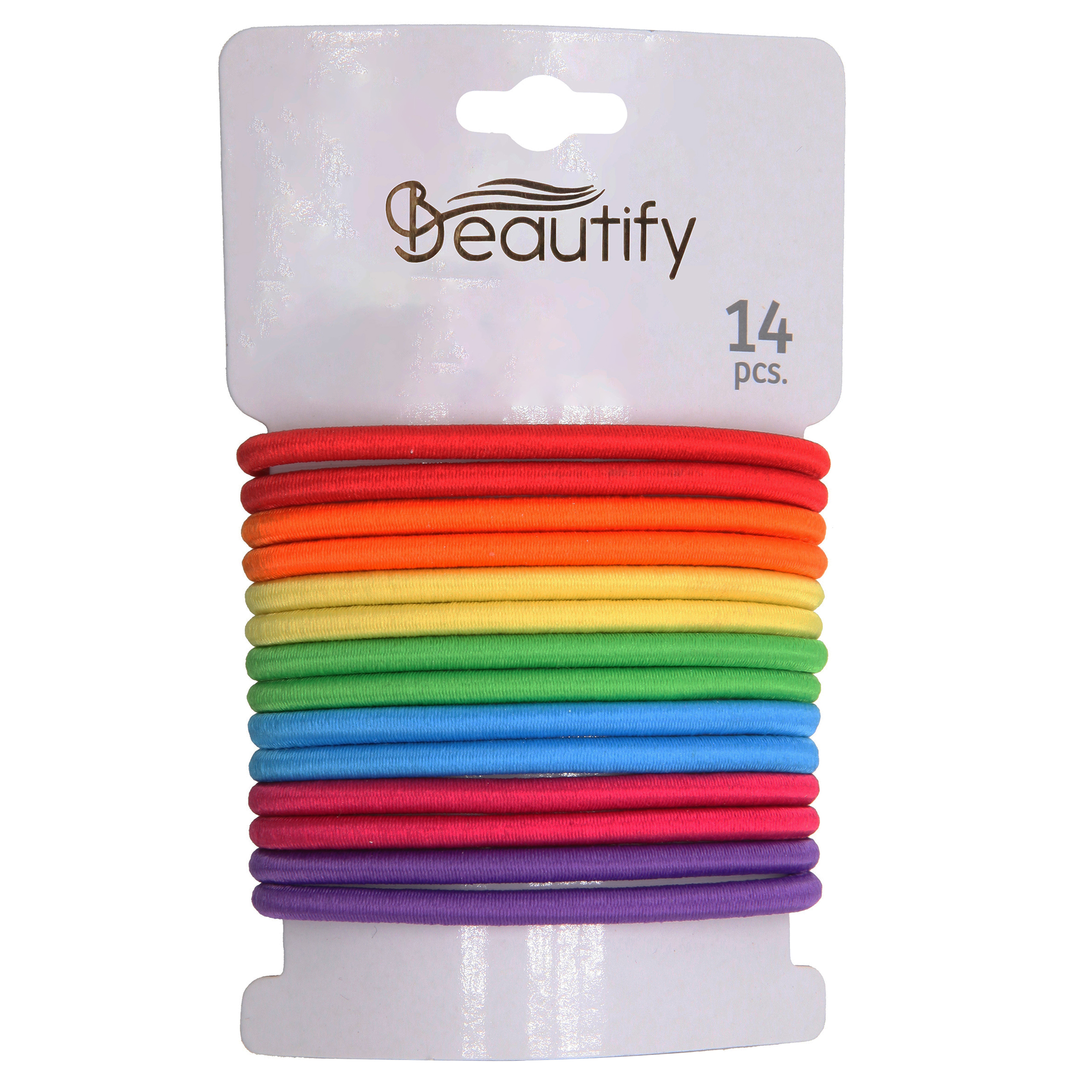 14pcs colorful metal-free elastics