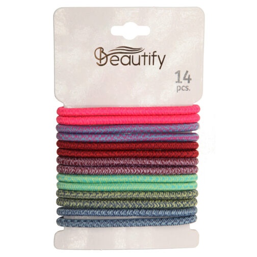 14pcs heather  elastics