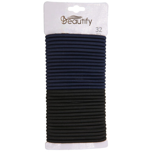 32pcs 4mm round solid color heather elastics - Image 2