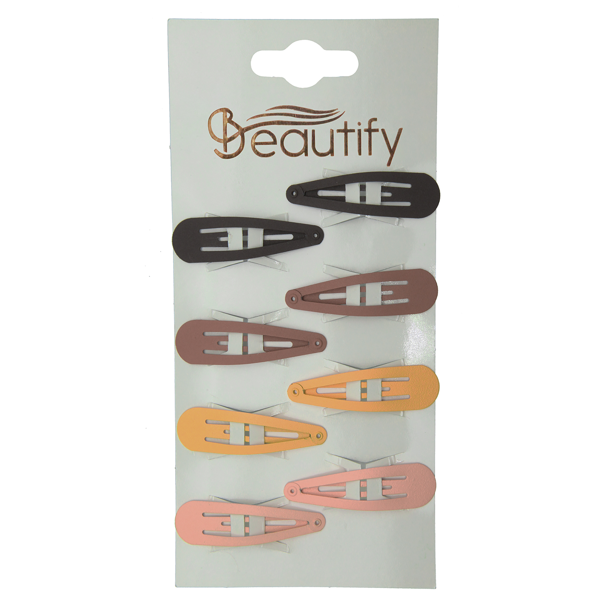 8 pc 5cm powder coated snap clips