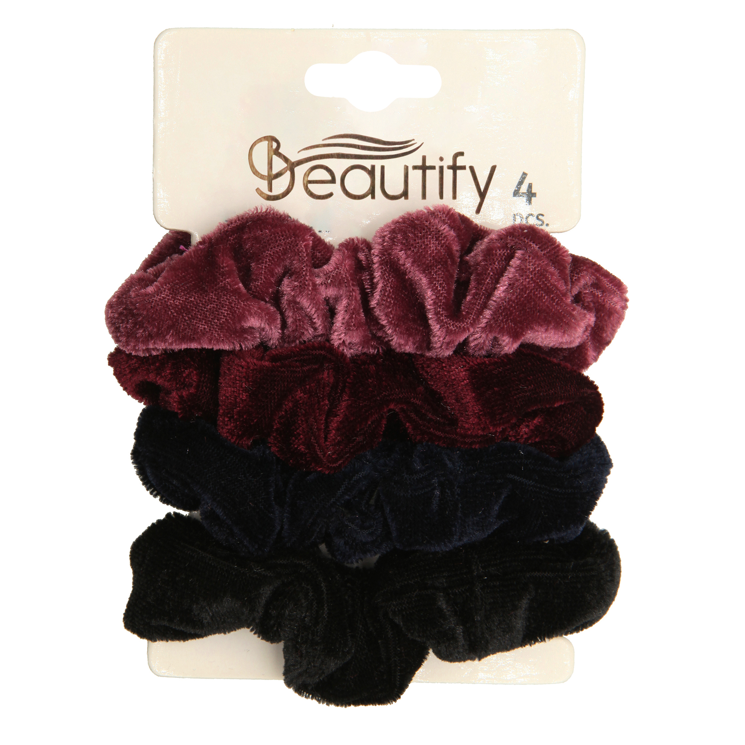 4pcs velvet scrunchies