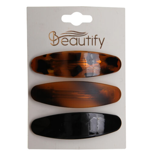 3 on leopard print barrettes
