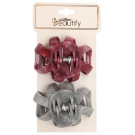 2pc marbelize claw clips