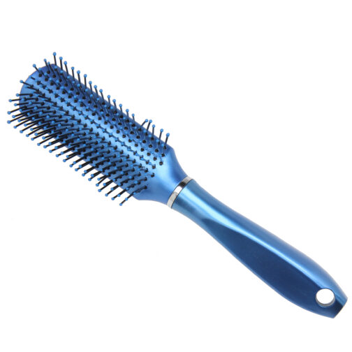 METALLIC HANDLE HAIR BRUSH MULTI-COLORS - Image 4