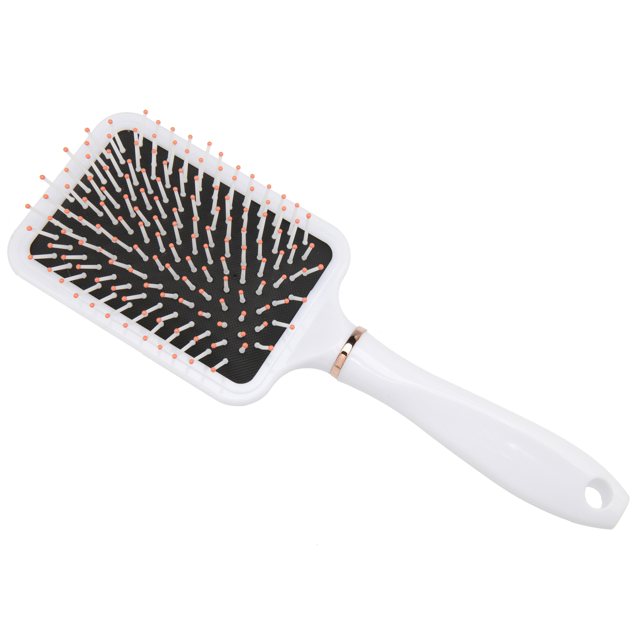 SALON QUALITY WHITE/ROSE PADDLE BRUSH