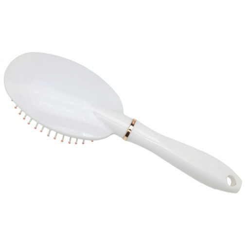 SALON QUALITY WHITE/ROSE OVAL BRUSH - Image 2