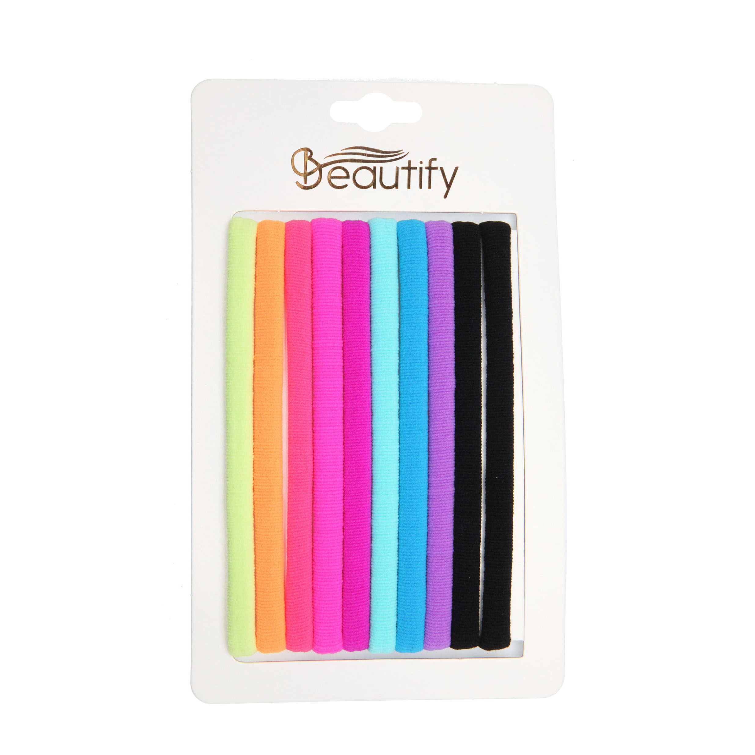 10PC NYLON TERRY PONYTAILER