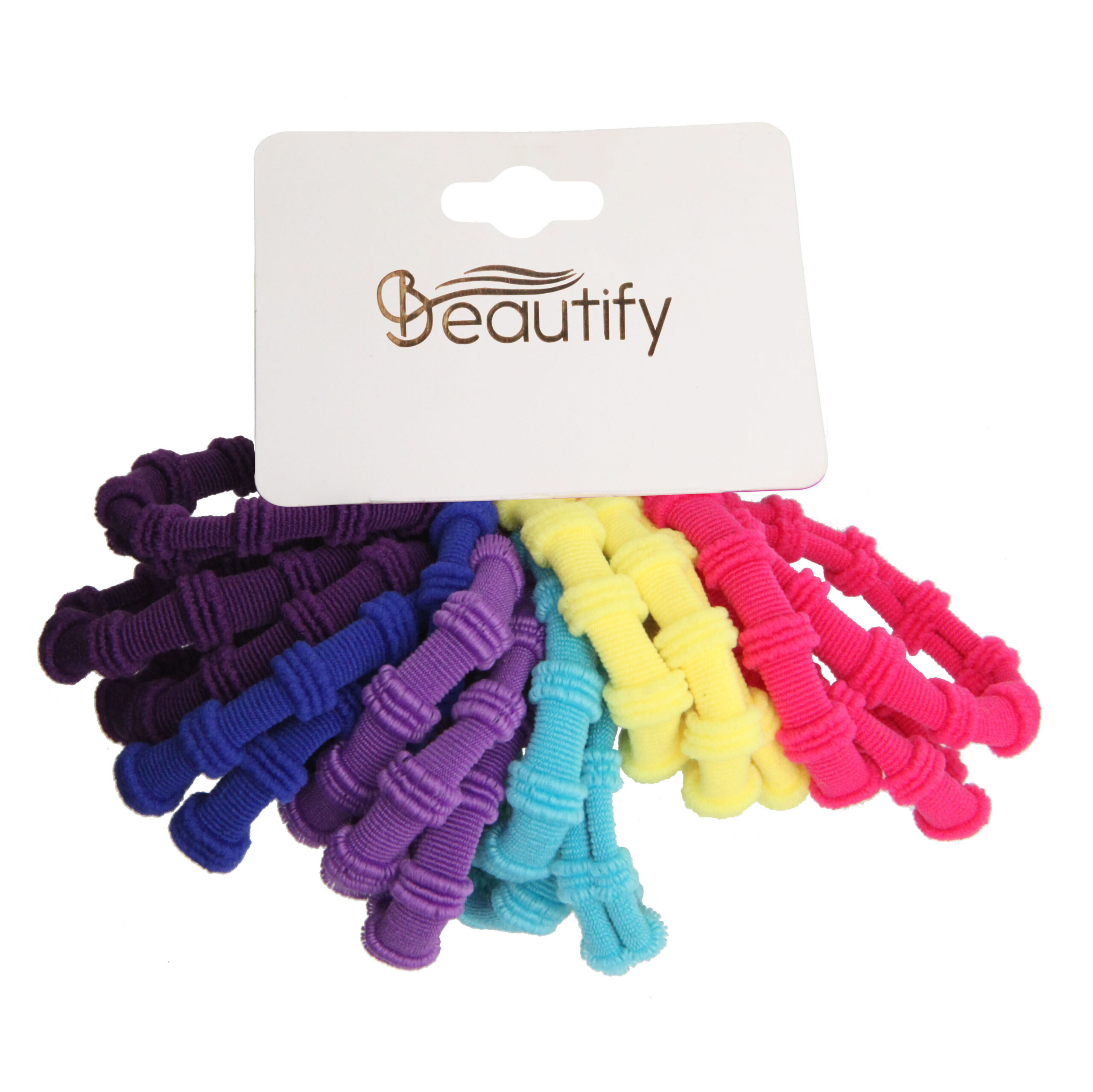 18PC MULTICOLOR PONYTAIL ELASTIC