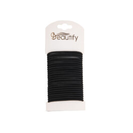 24PC BLACK ELASTICS