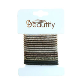 10 PC CLASP FREE PONYHOLDERS, 1 WITH FLOWER