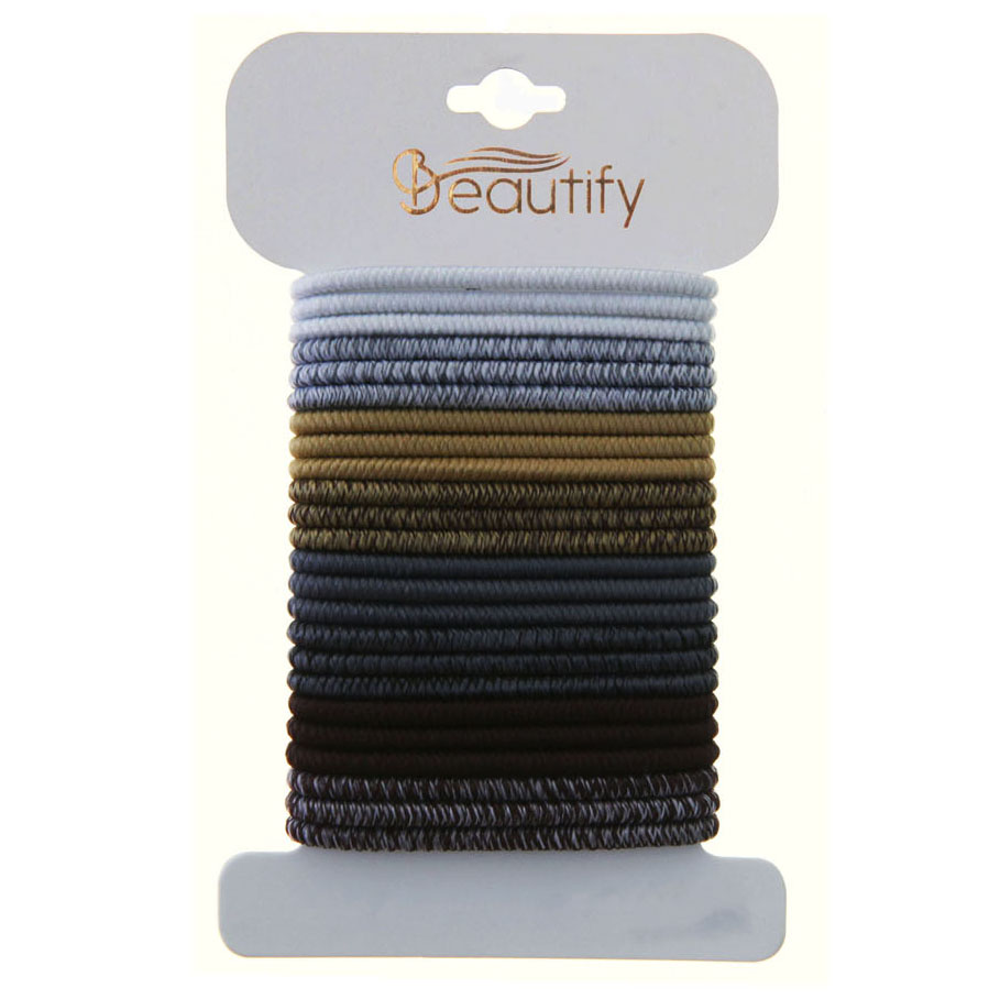 24PC TONAL COLOR ELASTICS