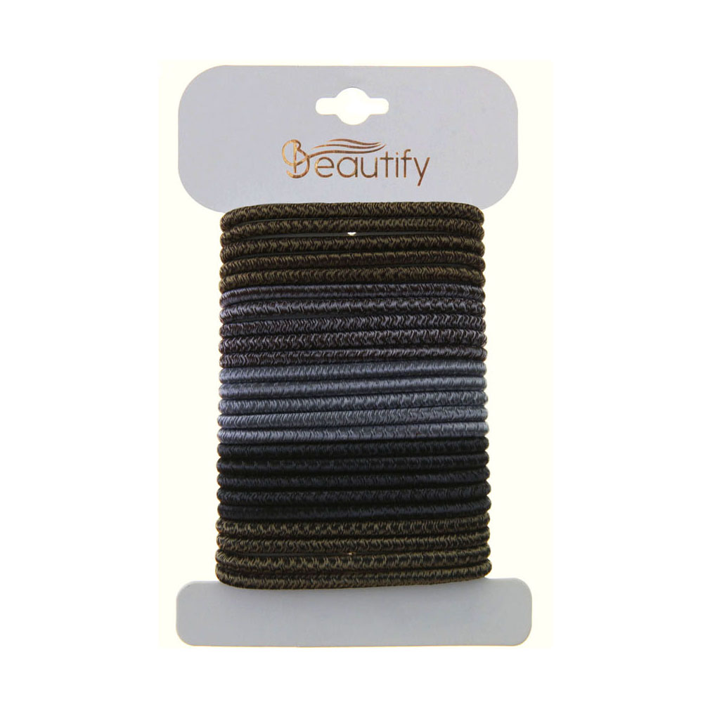 24PC TONAL COLOR ELASTICS