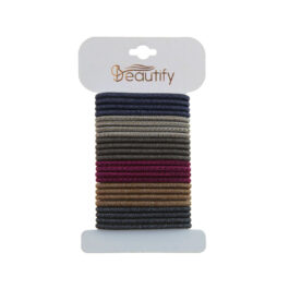 24PC HEATHER ELASTICS