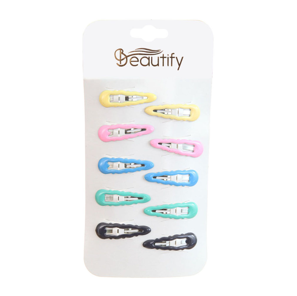 12PC PEARLIZED SNAP CLIP