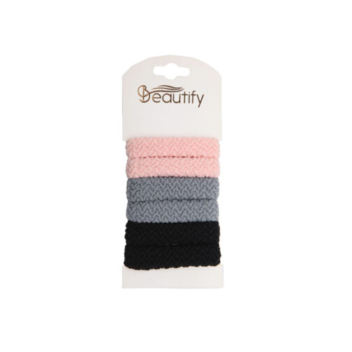 6PC STRIPED TERRY PONYHOLDERS