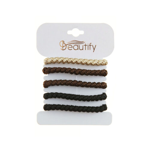 6PC SHIMMER ELASTIC WITH BEAD - Image 2