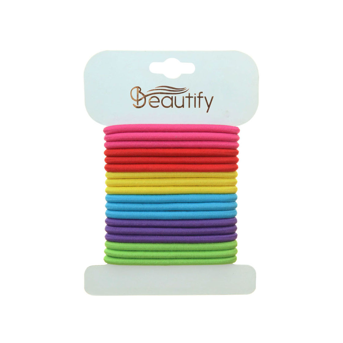 18PC ASSORTED CLASP-FREE ELASTICS