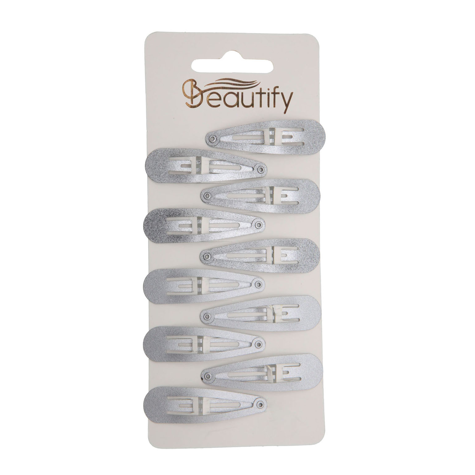 10PC GREY SNAP CLIPS